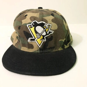Pittsburgh Penguins Hat New Era Camo Camouflage Cap  Size 7 1/2